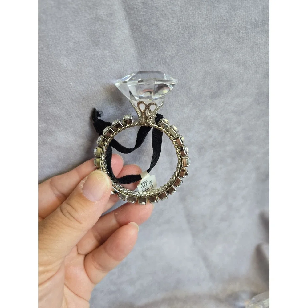 6 Pier 1 Engagement Ring Style Christmas Ornament Diamond Like Design Flaws